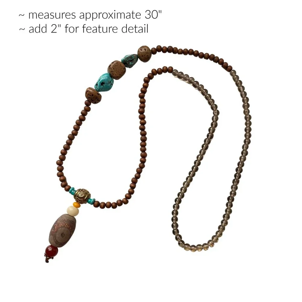 Handmade Tibetan Beads Wrap Bracelet Necklace - Picture 2 of 4